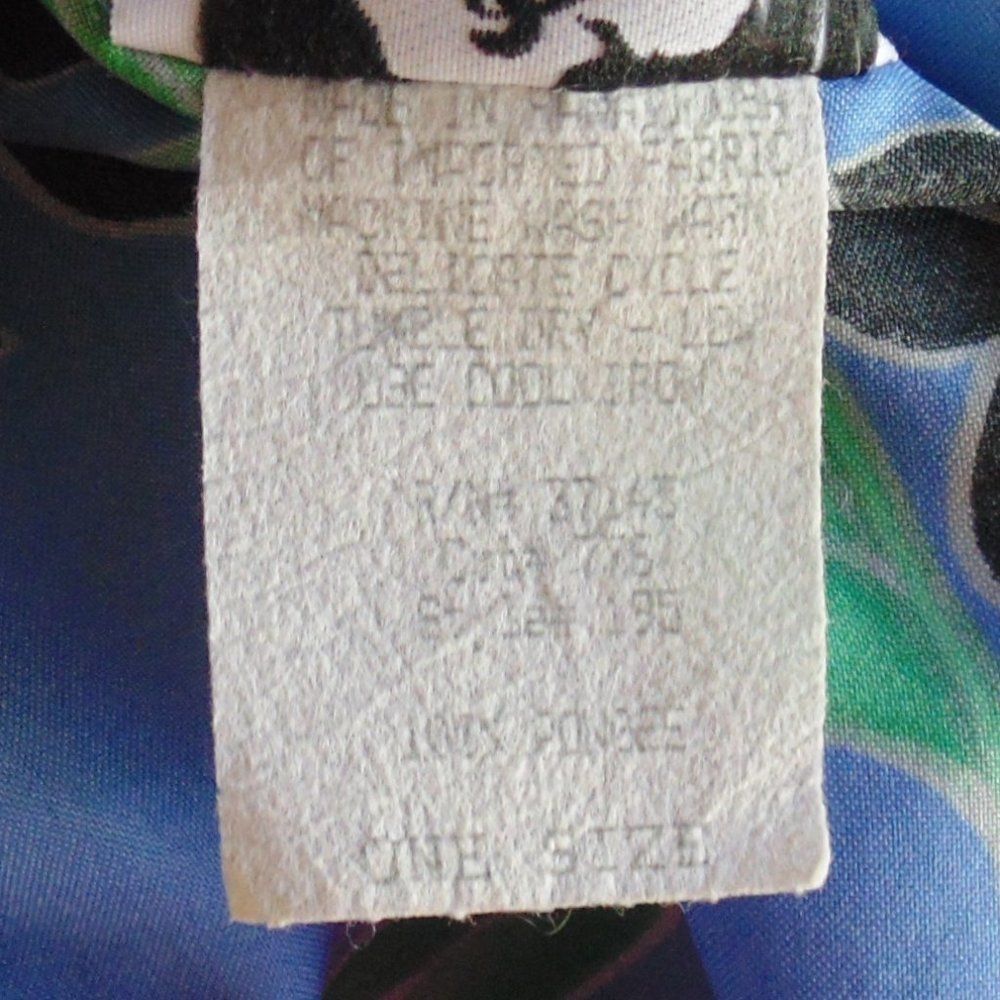 Vintage HILO HATTIE True Wrap/Sarong/Pareo, OS, Blue Floral, Maxi/Floor length - Picture 11 of 11